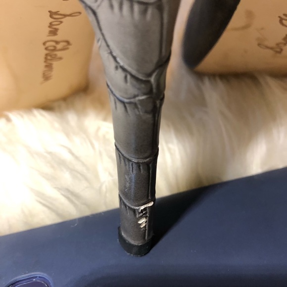 Sam Edelman Suede Crocodile Heeled Boot - Picture 6 of 8